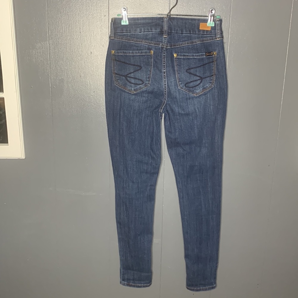 Seven7 HIGH RISE‎ TUMMYLESS SKINNY JEAN Size 6 - Picture 9 of 14